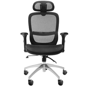 Mesh Office Chair | Adjustable High Back Desk Chair with Lumbar Support & Headrest | Swivel Task Chair
