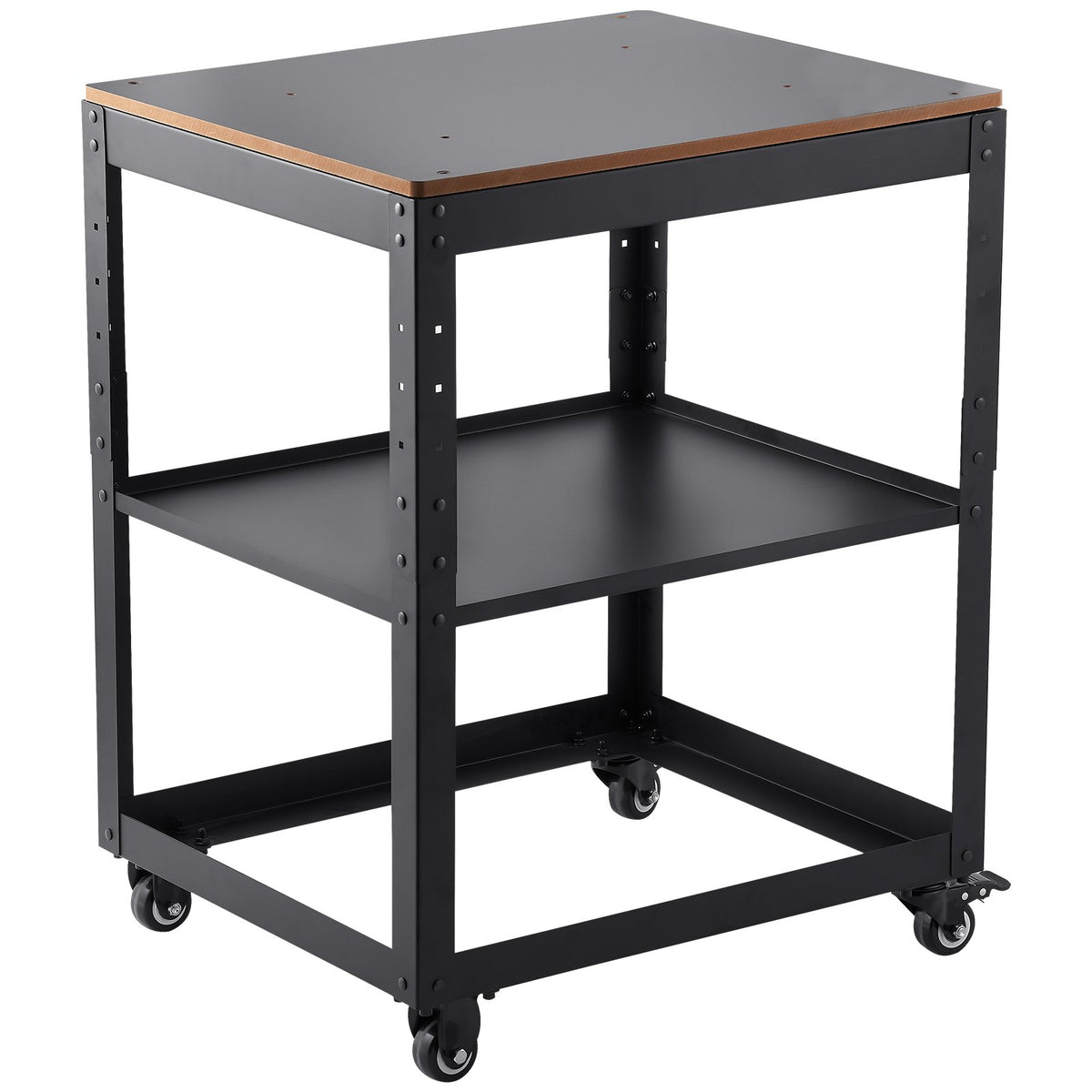 Planer Stand 45kg Capacity | 3-Height Adjustable Table with Casters & Storage | Fits Most Planers, Saws & Benchtop Tools