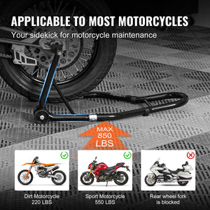 Motorcycle Rear Stand | 850 lbs Paddock Swingarm Lift