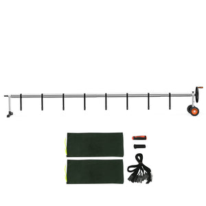 Pool Cover Reel | 22ft Aluminum Inground Solar Blanket Roller with Wheels & Sandbags | Fits 5–22ft Pools