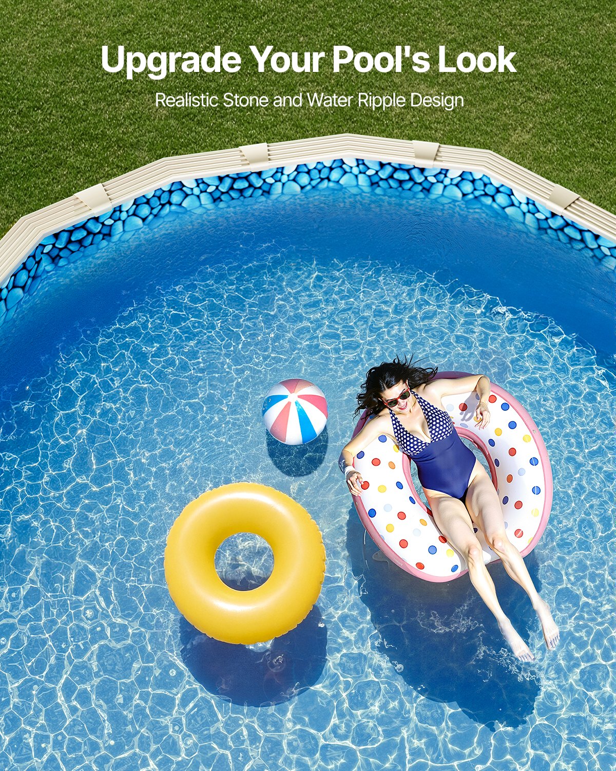 Oval Pool Liner | 15x30 ft Unibead 52" Wall Height Liner