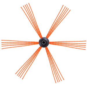 Chimney Sweep Kit 9m | 9 Nylon Rods with 360° Brush & Accessories | Fits Most Fireplace Flues