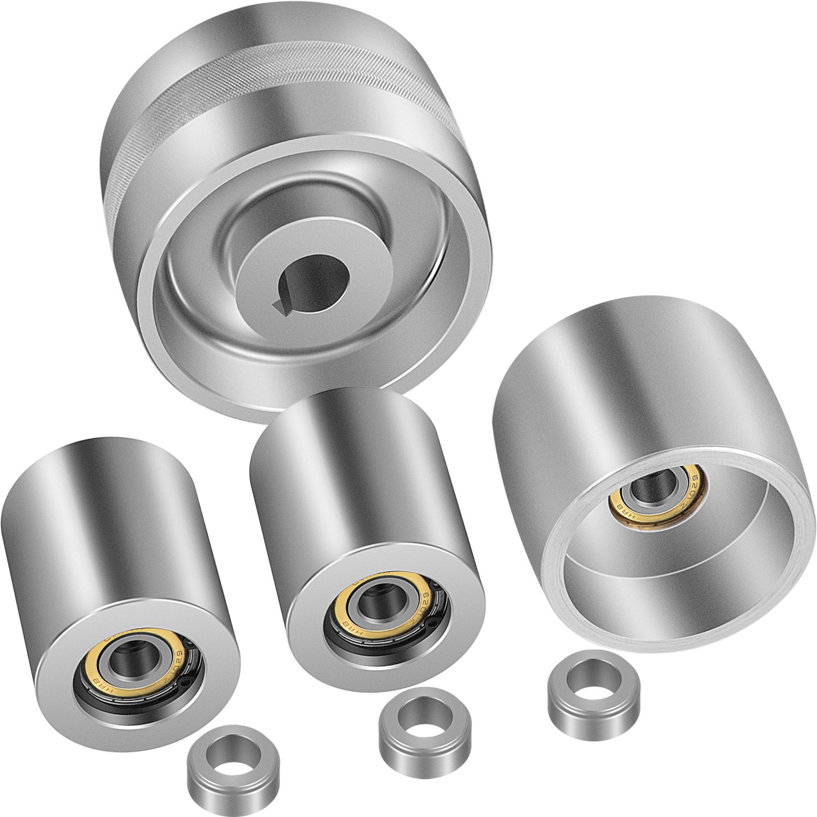 Belt Knife Grinder Wheel Set | 2"x72" Kit with 5" Drive, 4" Track & 2" Idler Wheels