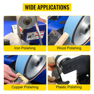 Belt Knife Grinder Wheel Set | 2"x72" Kit with 5" Drive, 4" Track & 2" Idler Wheels