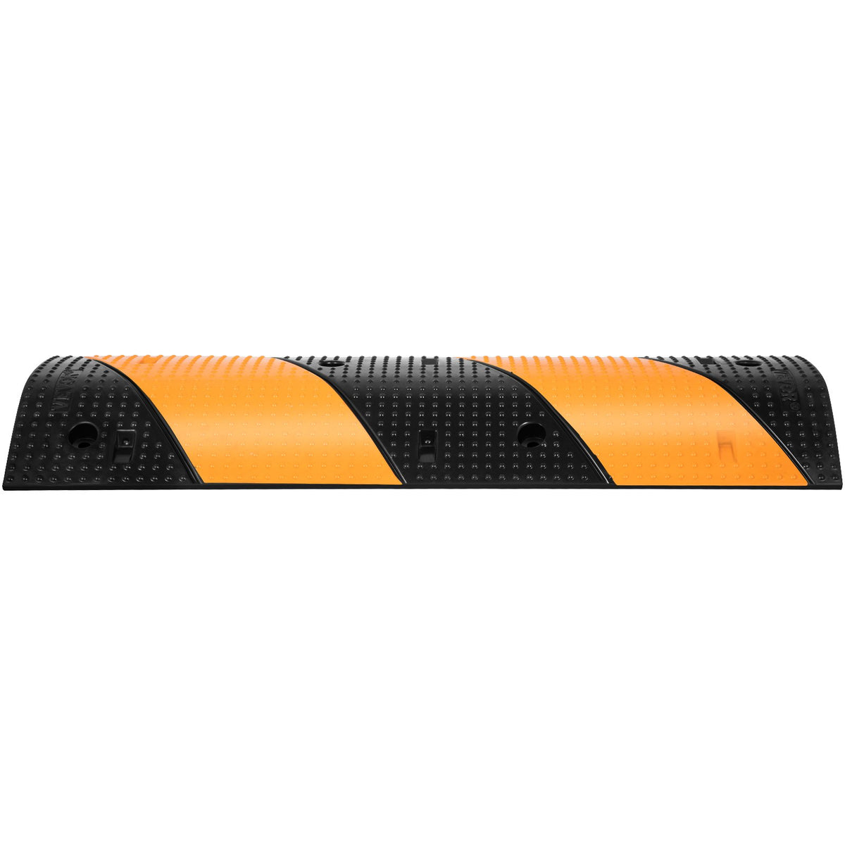 Rubber Speed Bump 2 Pack | Modular 42" | 10 Ton Capacity | 2-Channel Cable Protection