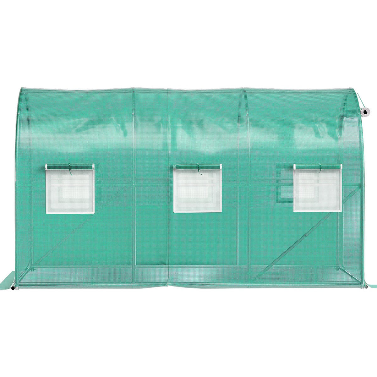 Walk-in Tunnel Greenhouse | 12x7x7 ft | Galvanised Frame & Waterproof Cover