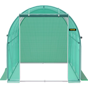 Walk-in Tunnel Greenhouse | 12x7x7 ft | Galvanised Frame & Waterproof Cover