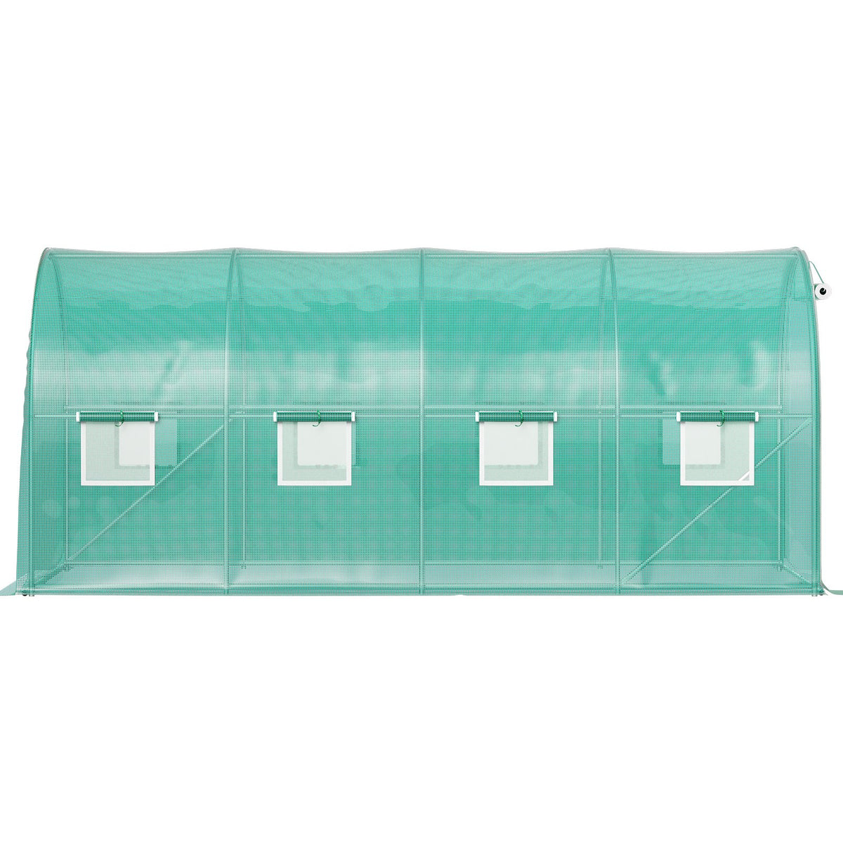 Walk-in Tunnel Greenhouse | 15x7x7 ft | Galvanised Frame & Waterproof Cover
