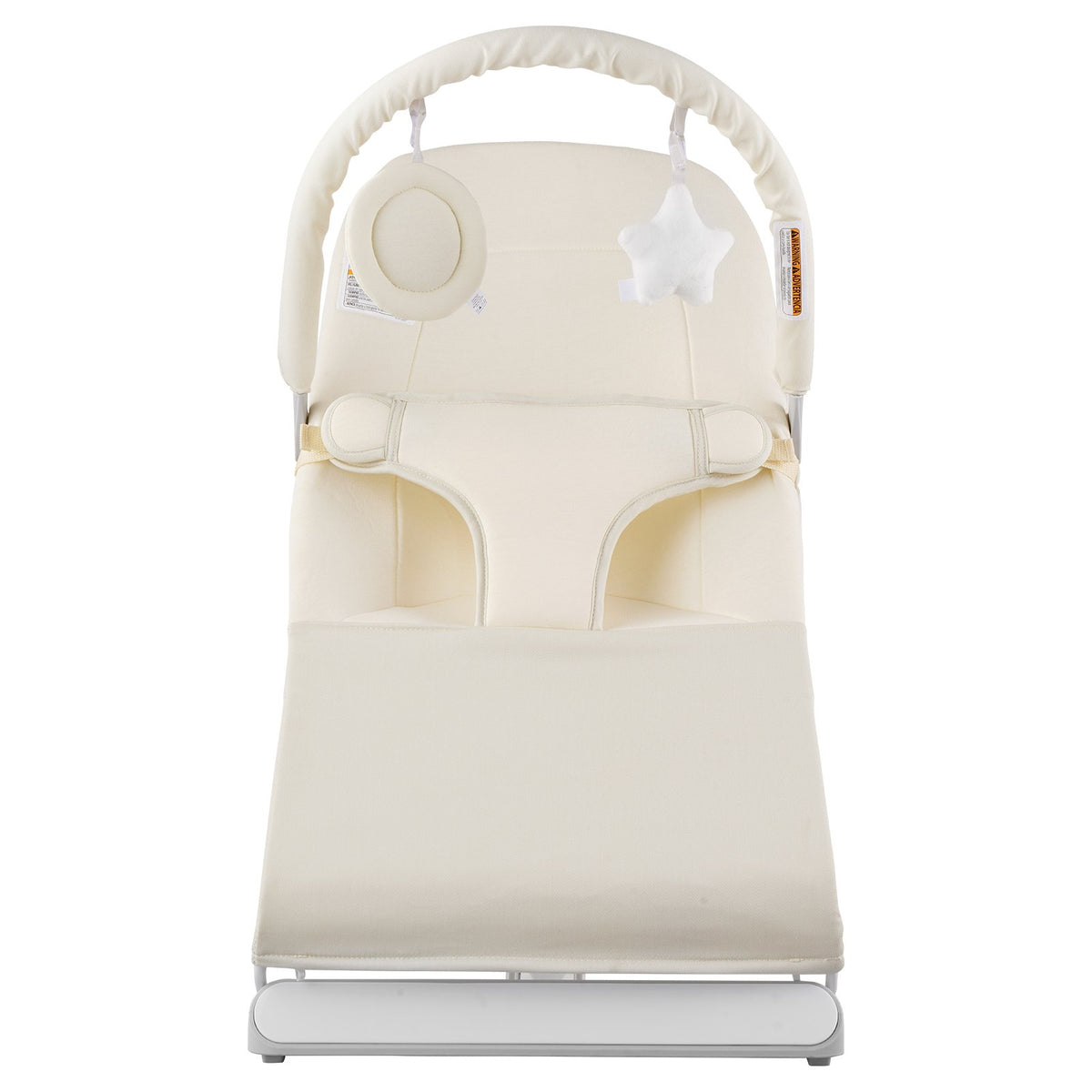 Baby Bouncer Seat | Folding 0–9 Month Infant Chair with Toy Bar