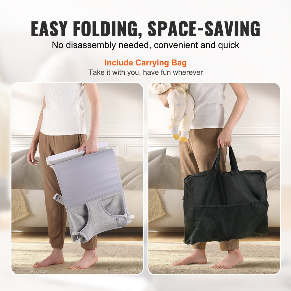 Baby Bouncer Seat | Folding Baby Chair with Toy Bar | Suitable for 0-9 Months