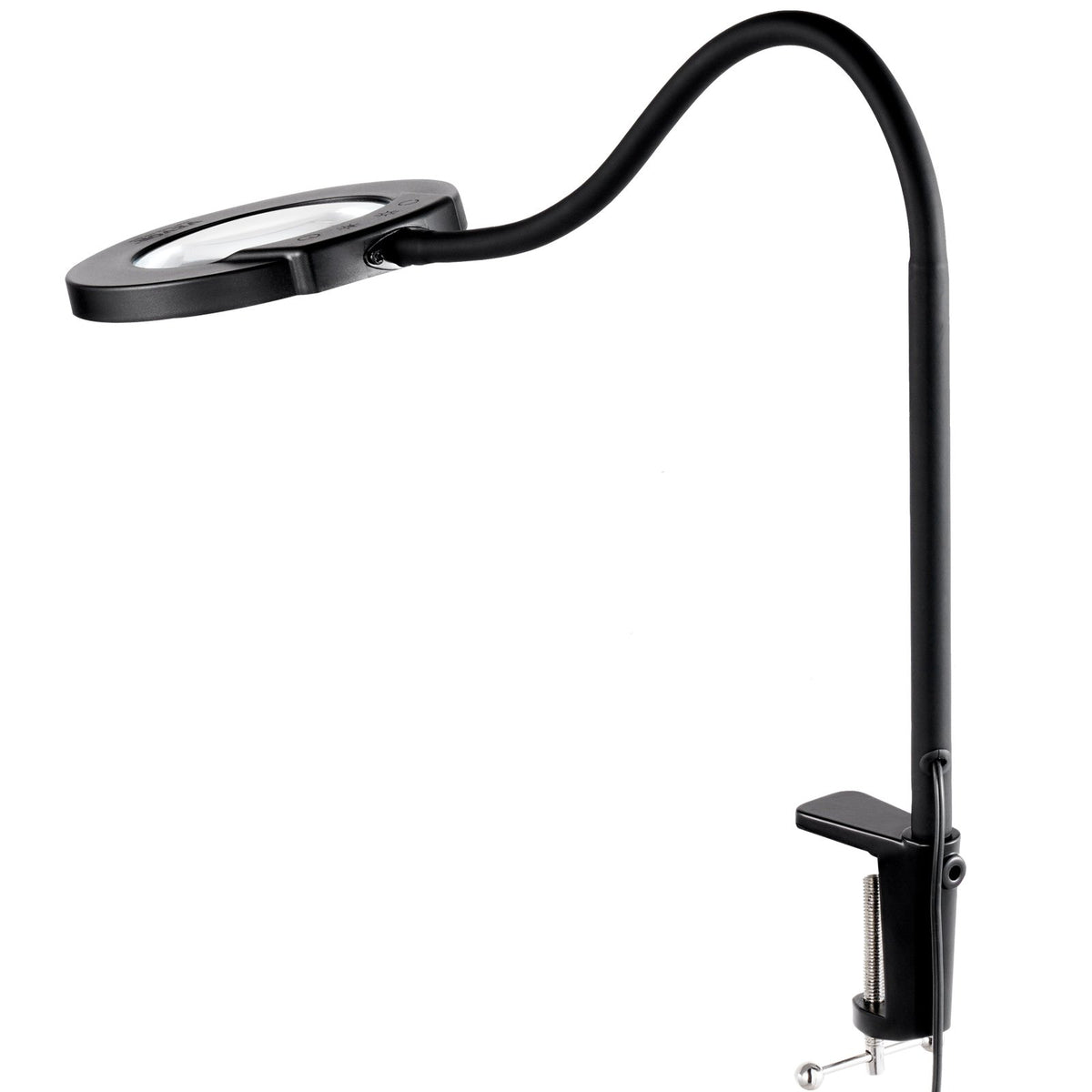 Floor Magnifying Glass 5X | LED Light with Stand & Flexible Gooseneck | Hands-Free Magnifier Lamp for Craft & Reading
