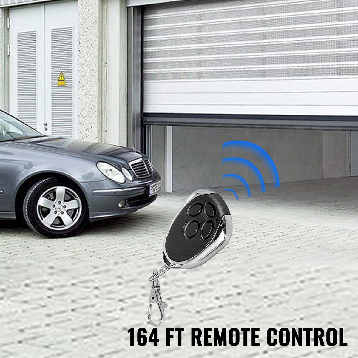 Garage Roller Door Opener 800N | Electric Roller Gate Kit with 2 Remotes | 220V | For Residential & Commercial Garage Doors