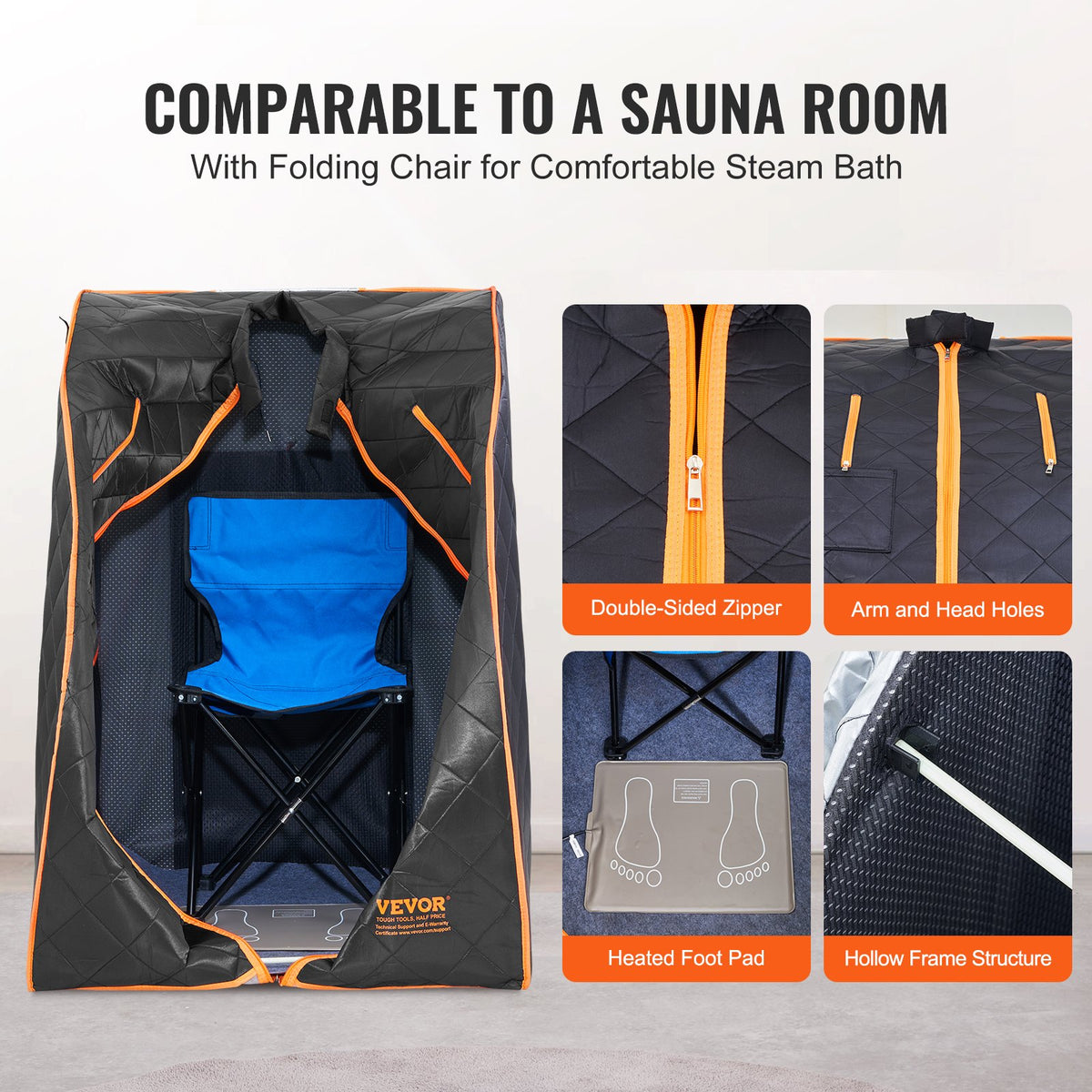 Sauna Tent | Far Infrared 1050W Portable Home Spa for Weight Loss & Detox