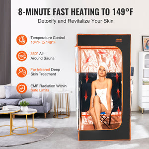 Sauna Tent | Far Infrared 1400W Portable Spa for Weight Loss & Detox