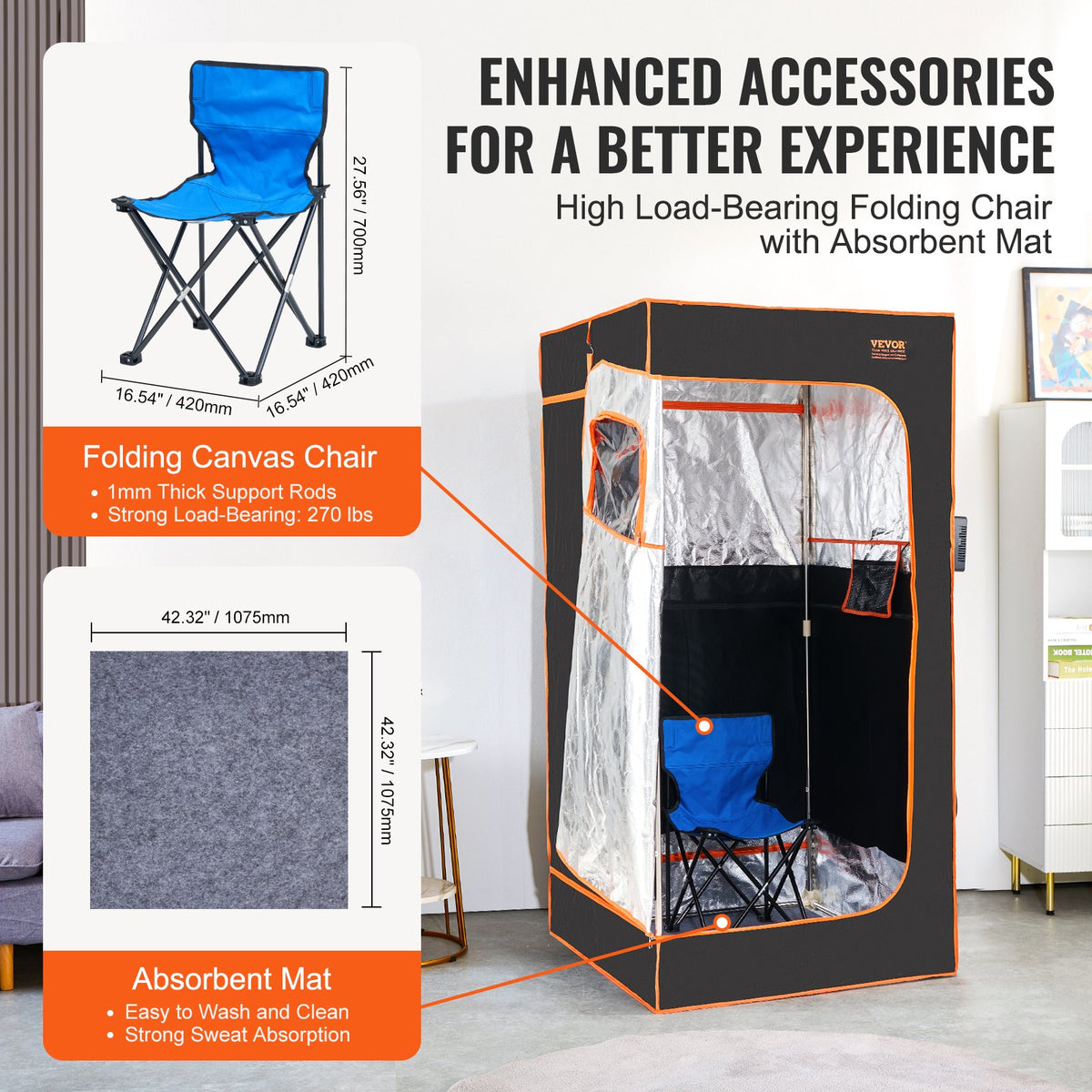 Sauna Tent | Far Infrared 1400W Portable Spa for Weight Loss & Detox