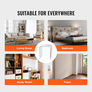 Acrylic Side Tables | 2-Pack C-Shaped Lucite End Tables | Clear Small Tables for Living Room or Bedroom