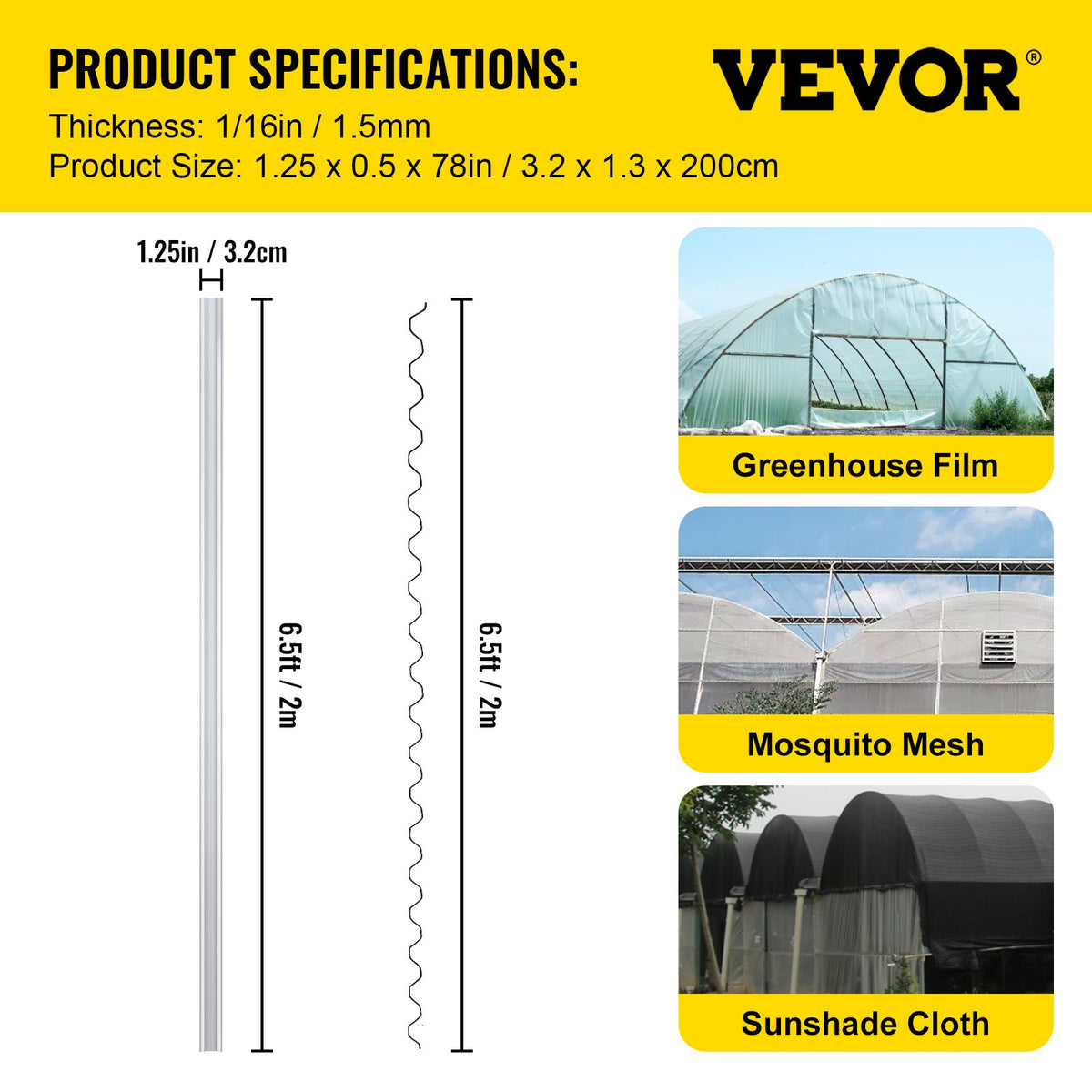 Greenhouse Spring Wire & Lock Channel 2m | 50 Pack PE Coated Wire & Aluminium U-Channel | For Plastic Film & Shade Cloth Attachment