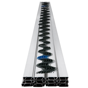 Greenhouse Spring Wire & Lock Channel 2m | 50 Pack PE Coated Wire & Aluminium U-Channel | For Plastic Film & Shade Cloth Attachment