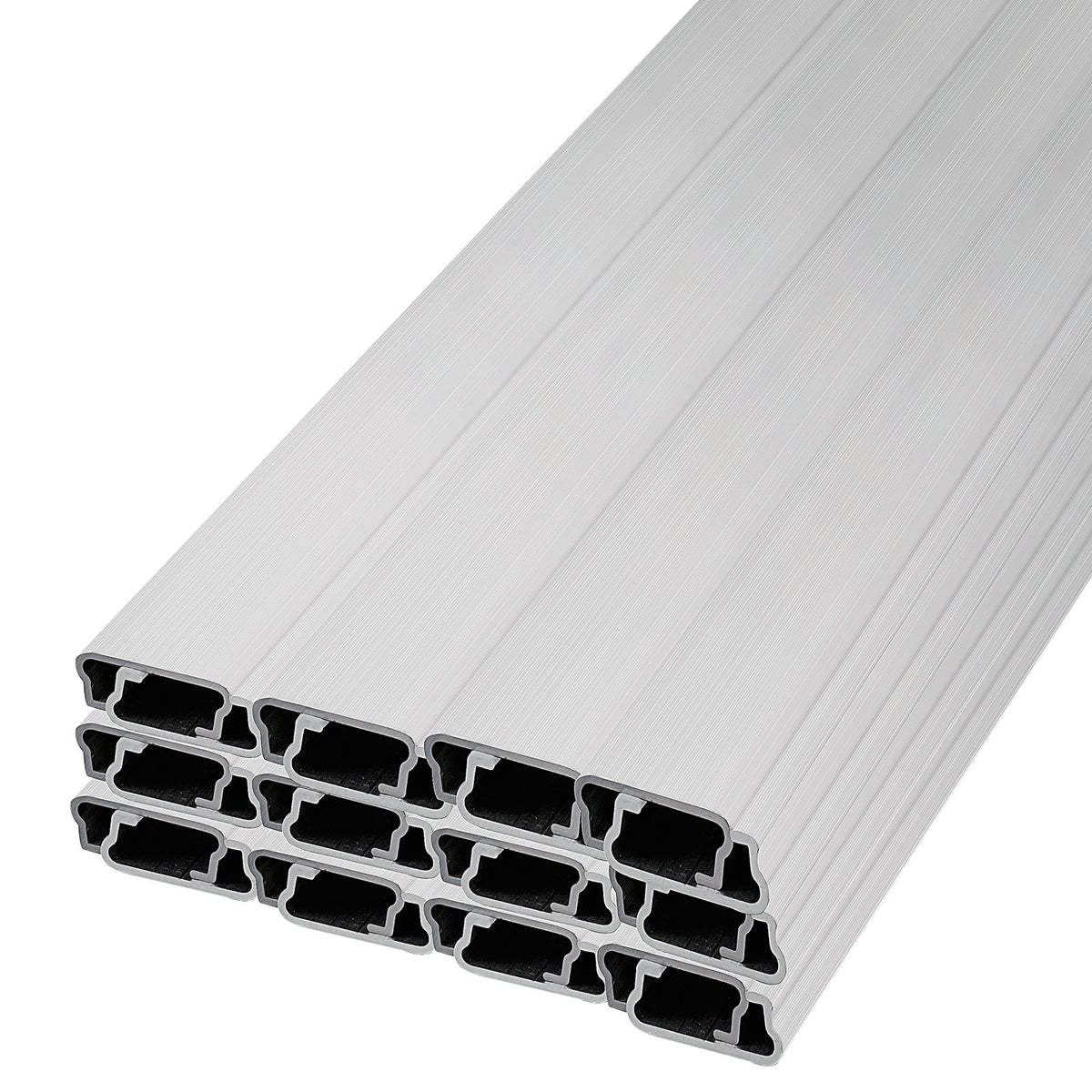 Greenhouse Spring Wire & Lock Channel 2m | 50 Pack PE Coated Wire & Aluminium U-Channel | For Plastic Film & Shade Cloth Attachment