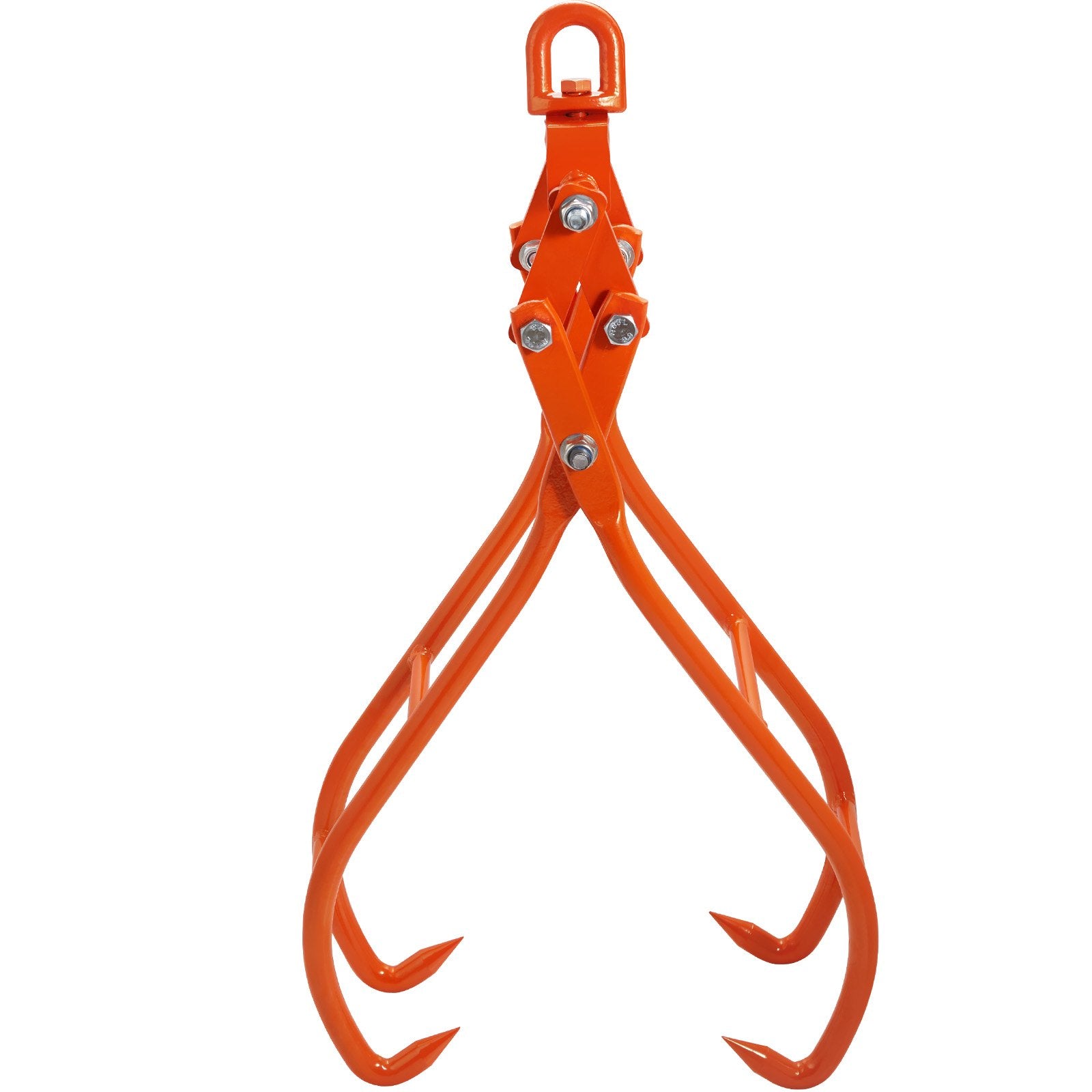 Timber Claw Hook 28 Inch | 4-Claw Log Grapple with Swivel & Eagle Claw Design | 1000kg Capacity | For Tractors, ATVs, Trucks & Forklifts