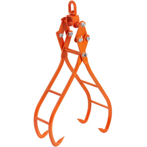 Timber Claw Hook 28 Inch | 4-Claw Log Grapple with Swivel & Eagle Claw Design | 1000kg Capacity | For Tractors, ATVs, Trucks & Forklifts