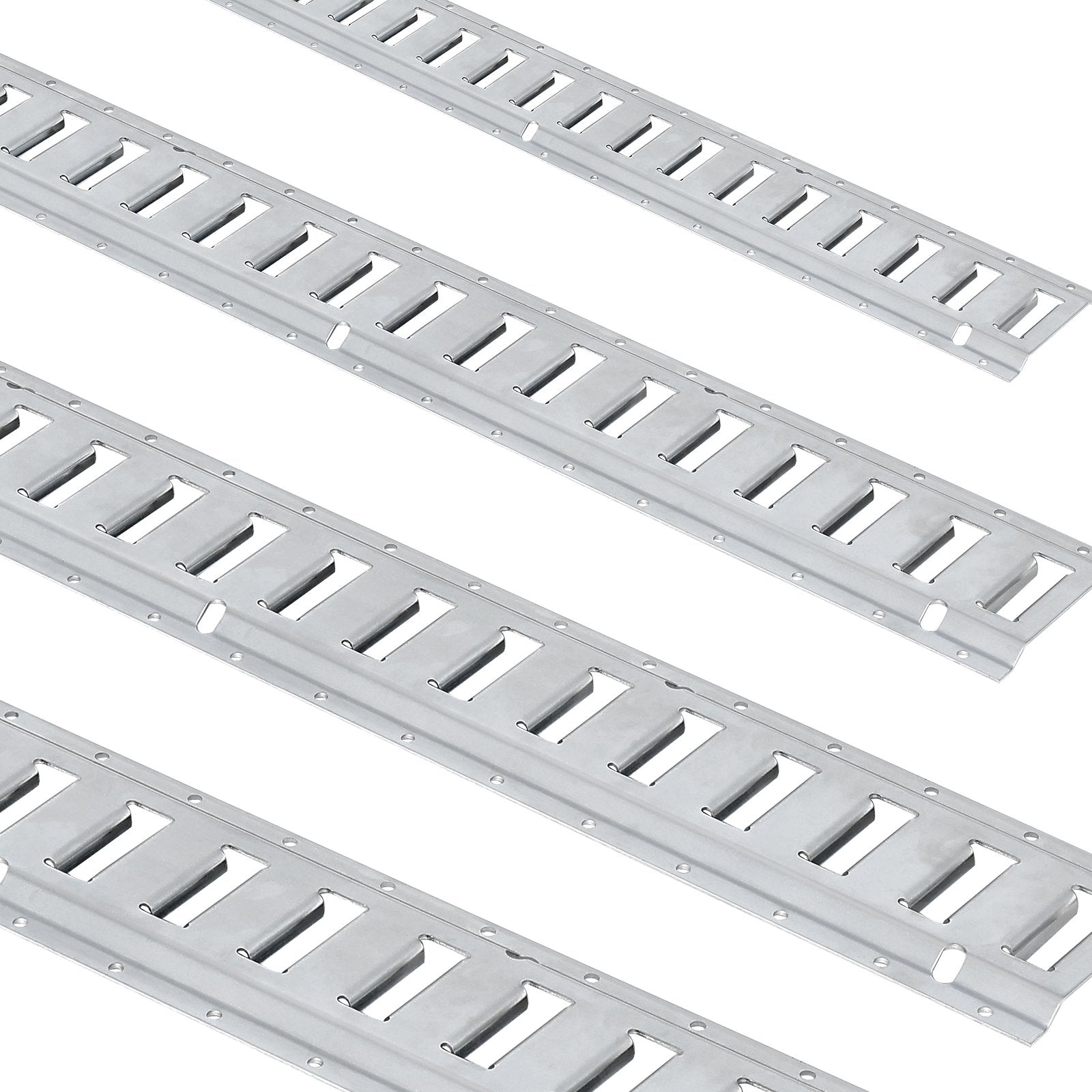 E-Track Tie-Down Rail Kit 24pc | 8 Steel Rails + O-Rings + Tie-Offs | 816kg Load Capacity