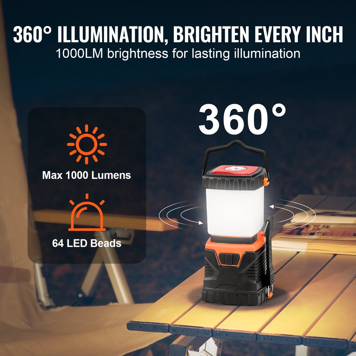 LED Camping Lantern | Battery Powered Outdoor Light