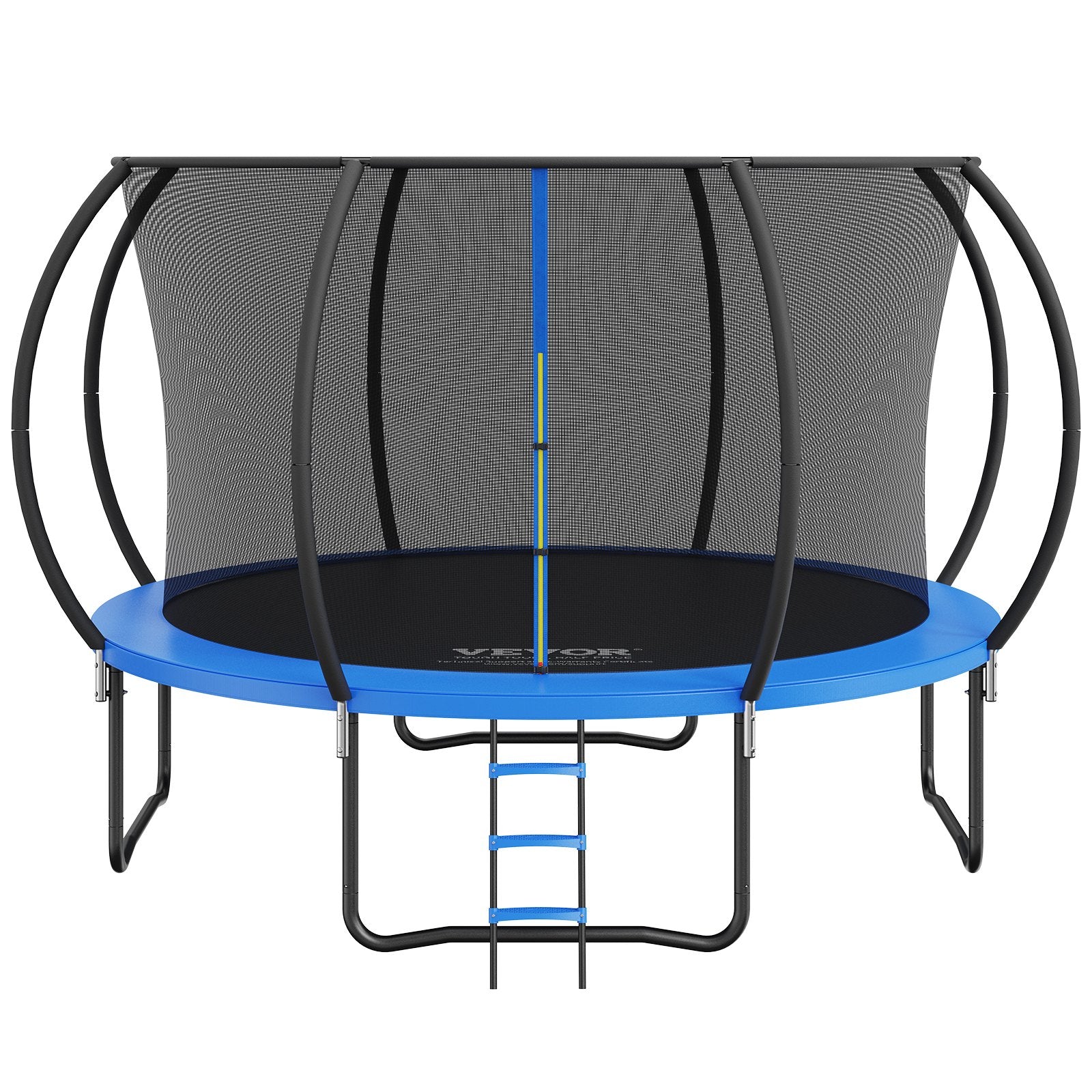 Trampoline | 3.66m Heavy Duty 181kg Capacity with Ladder, Curved Pole & Safety Net | Outdoor Recreational for Kids & Adults