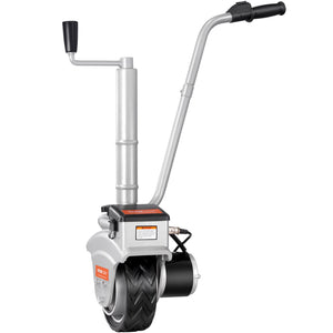 Electric Trailer Dolly 5000lbs Capacity | 350W 12V Jockey Wheel | 22ft/min Speed | Adjustable Clamp Height 12"-24.8" | 8" Rubber Tyre