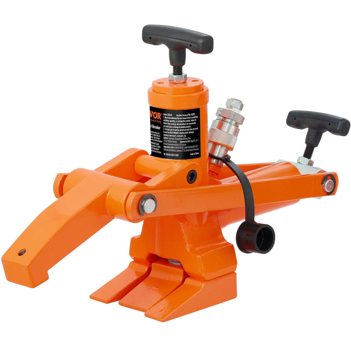 Hydraulic Bead Breaker | 1000 PSI Tire Bead Tool with Metal Foot Pump | For Tractor, Truck & ATV Tires