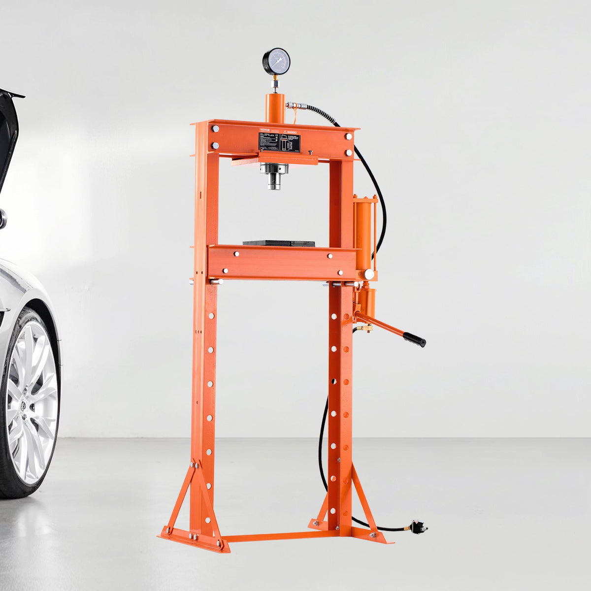 Hydraulic Shop Press 20T | With Press Plate for Bending & Assembly