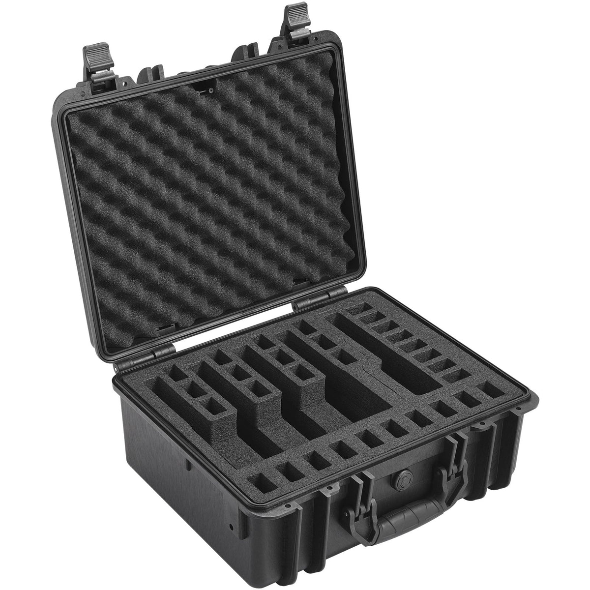 Hard Pistol Case | Lockable with Pre-Cut Foam for 5 Pistols