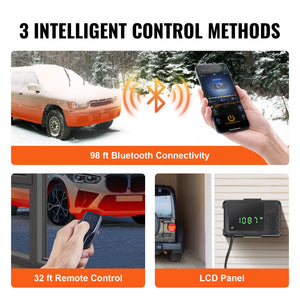 Bluetooth Diesel Air Heater | 12V 5KW with Altitude Adjustment, Remote & LCD | RV, Camper Van & Boat Heater
