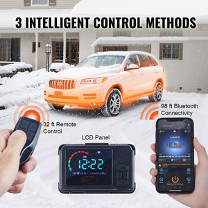 8KW Diesel Air Heater | Bluetooth App Control All-in-One Heater with Automatic Altitude Adjustment | LCD & Remote | Portable Parking Heater for Home, RV, Trailer, Camper, Van & Boat