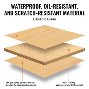 Bamboo Bed Tray Table | Foldable Legs | 40x28cm Breakfast & Laptop Desk