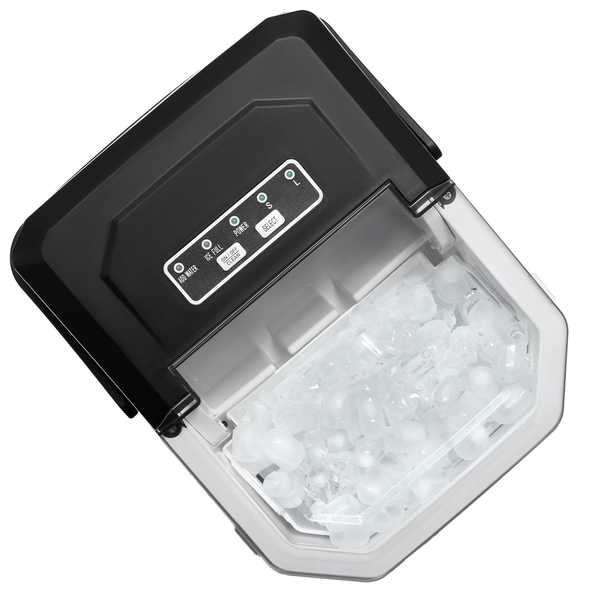 Portable Countertop Ice Maker 26lbs/24H | Self-Cleaning with Scoop & Basket | Compact Ice Machine for Home & Office