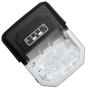 Portable Countertop Ice Maker 26lbs/24H | Self-Cleaning with Scoop & Basket | Compact Ice Machine for Home & Office