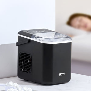 Portable Countertop Ice Maker 26lbs/24H | Self-Cleaning with Scoop & Basket | Compact Ice Machine for Home & Office