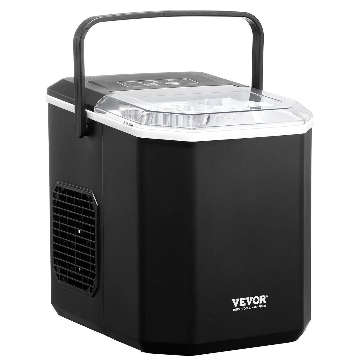 Portable Countertop Ice Maker 26lbs/24H | Self-Cleaning with Scoop & Basket | Compact Ice Machine for Home & Office