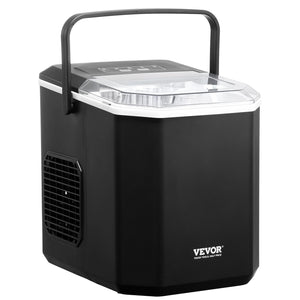 Portable Countertop Ice Maker 26lbs/24H | Self-Cleaning with Scoop & Basket | Compact Ice Machine for Home & Office