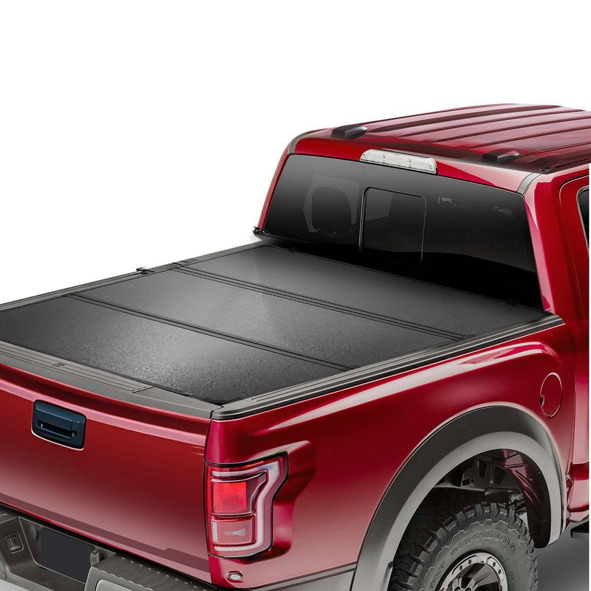 Tri-Fold Tonneau Cover | Fits 2019-2024 Chevy Silverado & GMC Sierra 1500 | 1775mm Bed | 181kg Capacity | Black