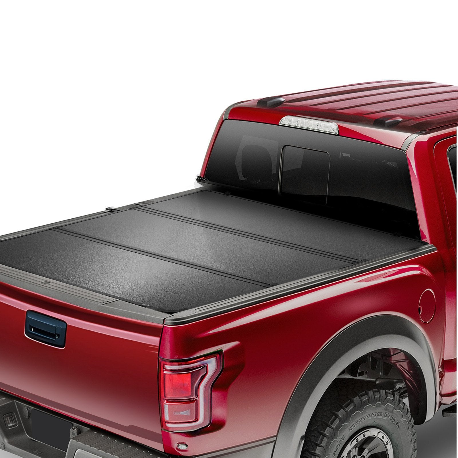 Tri-Fold Tonneau Cover | Fits 2019-2024 Chevy Silverado & GMC Sierra 1500 | 1775mm Bed | 181kg Capacity | Black
