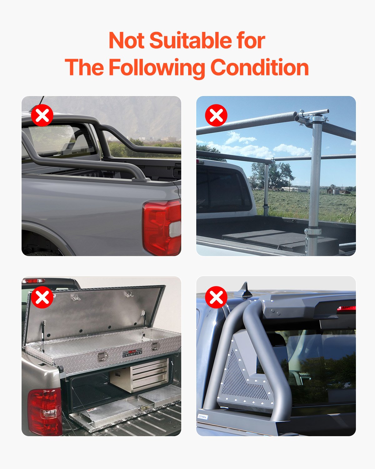 Tri-Fold Tonneau Cover | Fits 2015-2024 Ford F-150 | 2004mm Bed | 181kg Capacity | LED Light | Black