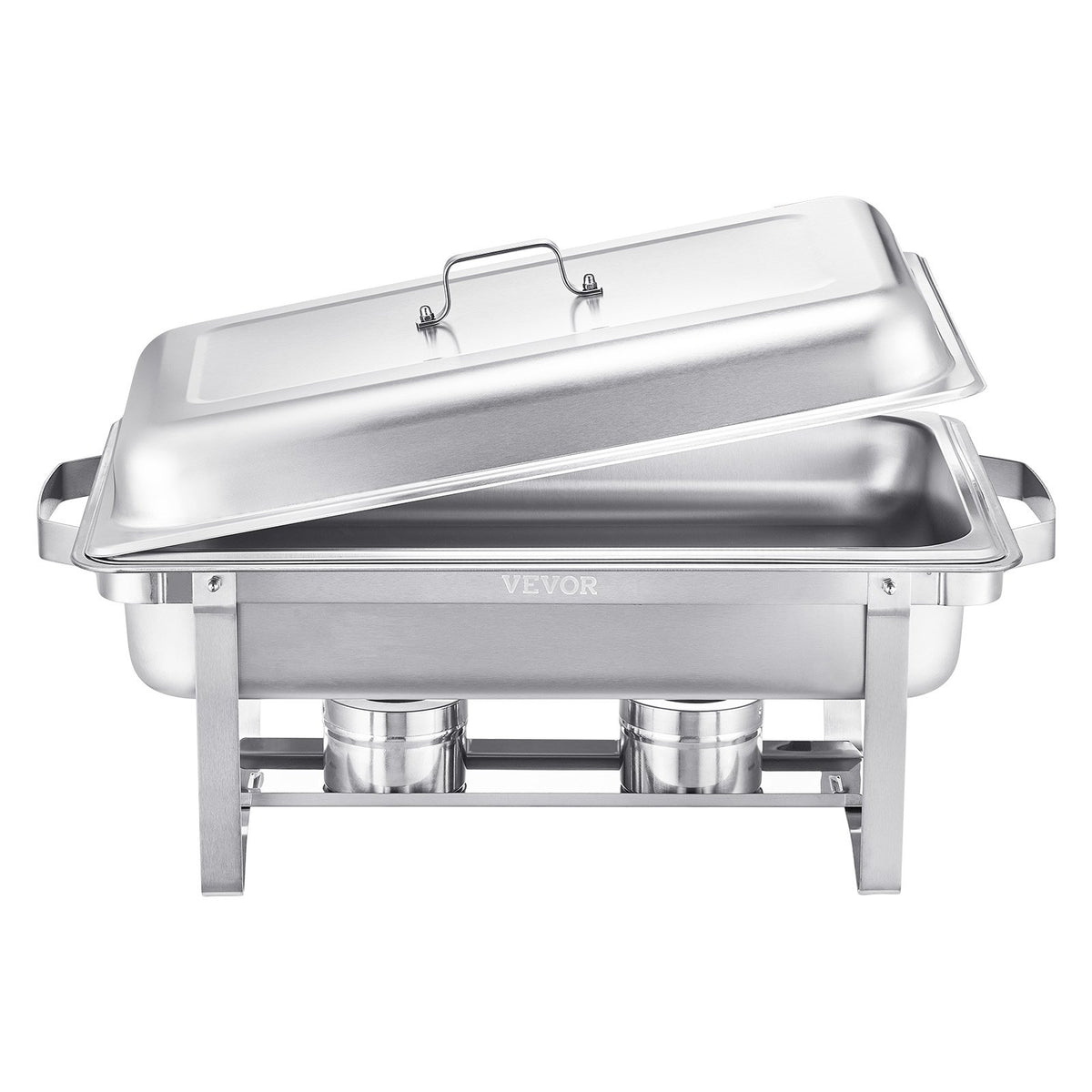 Chafing Dish Buffet Set | 8Qt 4-Pack Full-Size Stainless Steel