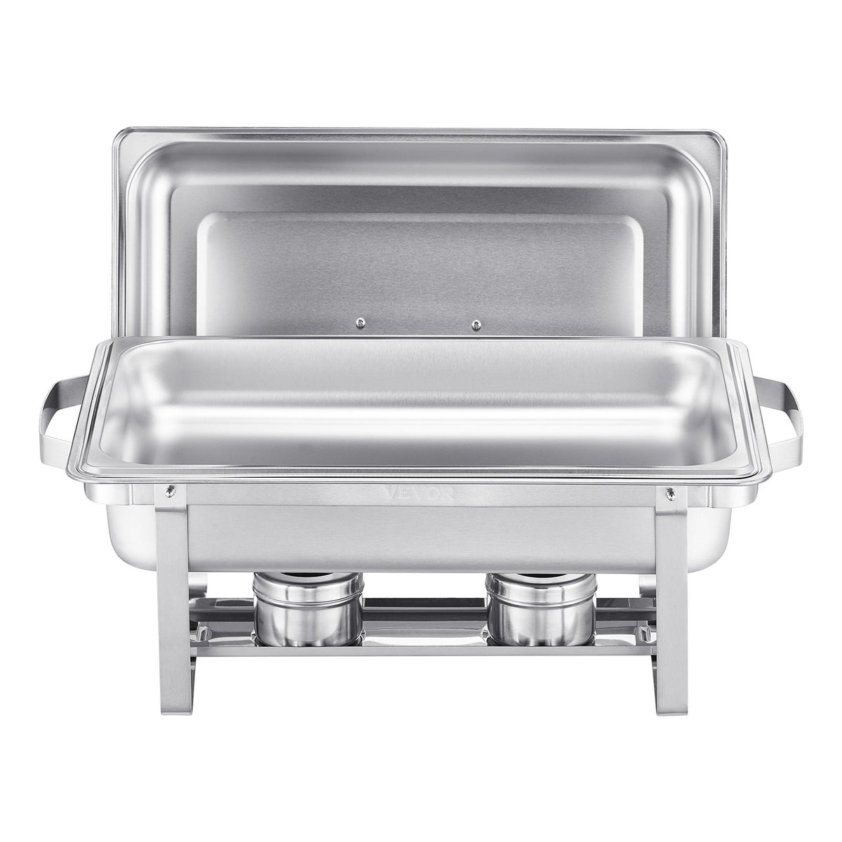 Chafing Dish Buffet Set | 8Qt 6-Pack Full-Size Stainless Steel