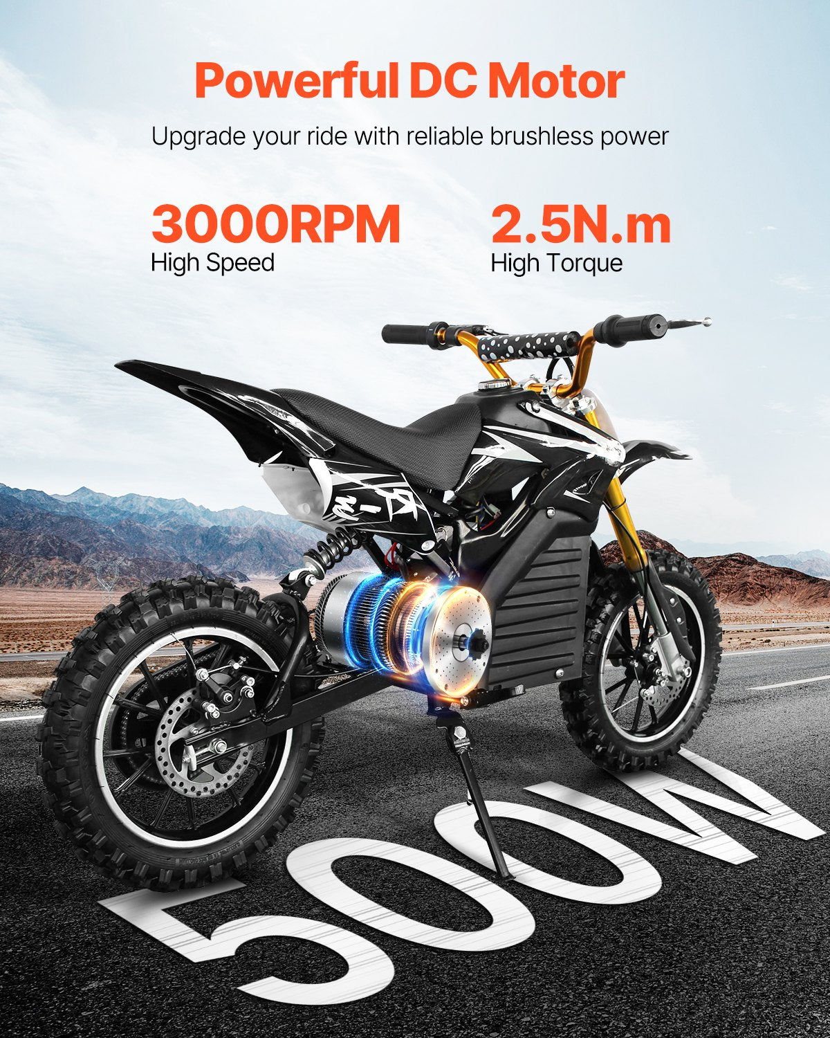 Brushless DC Motor Kit 500W | 36V 3000rpm with Controller