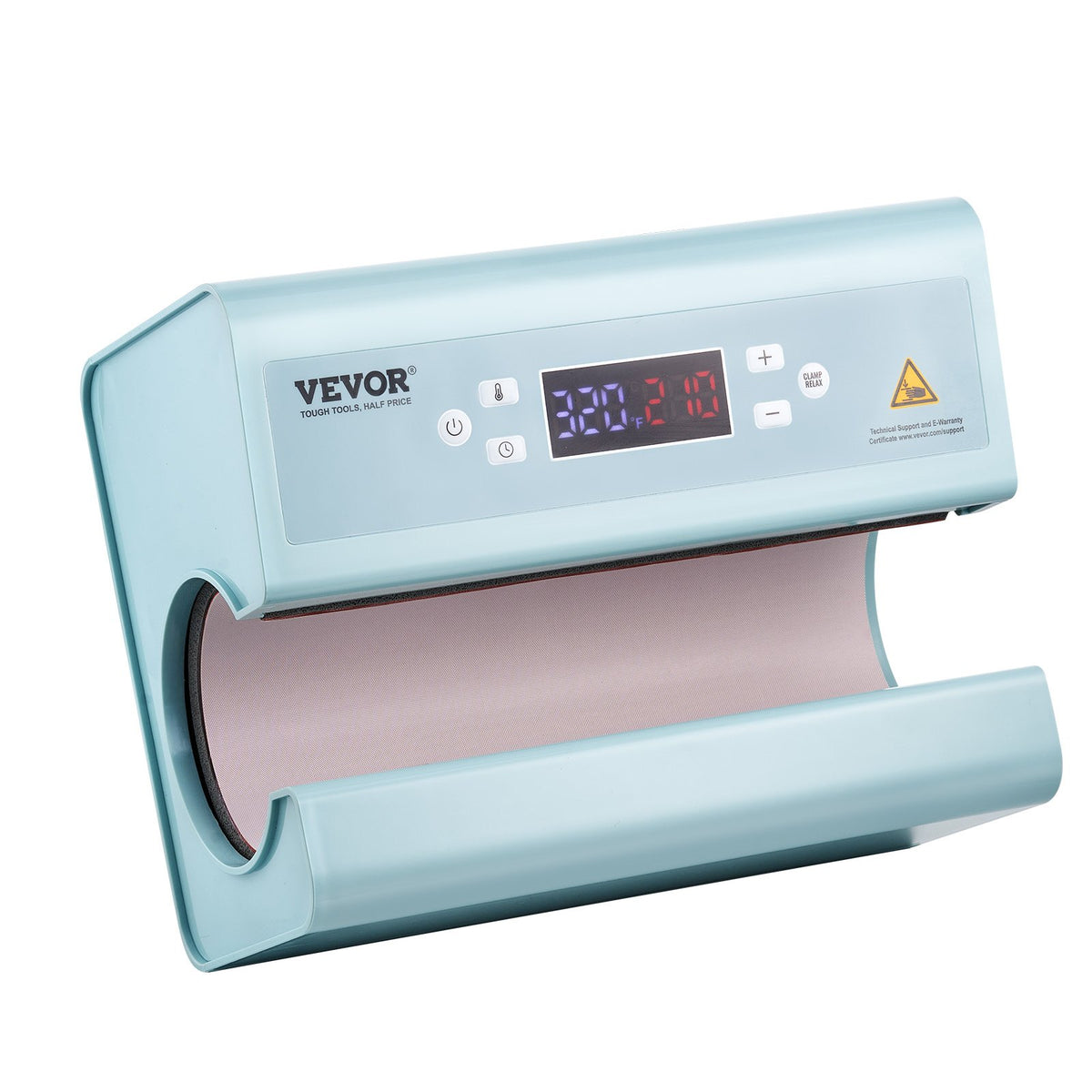 Auto Tumbler Heat Press | 325–887ml Sublimation Mug Press | Blue