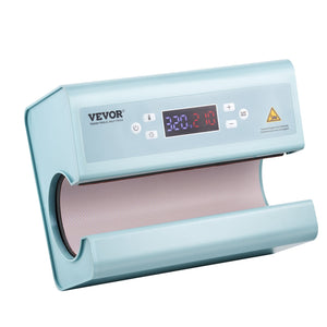 Auto Tumbler Heat Press | 325–887ml Sublimation Mug Press | Blue