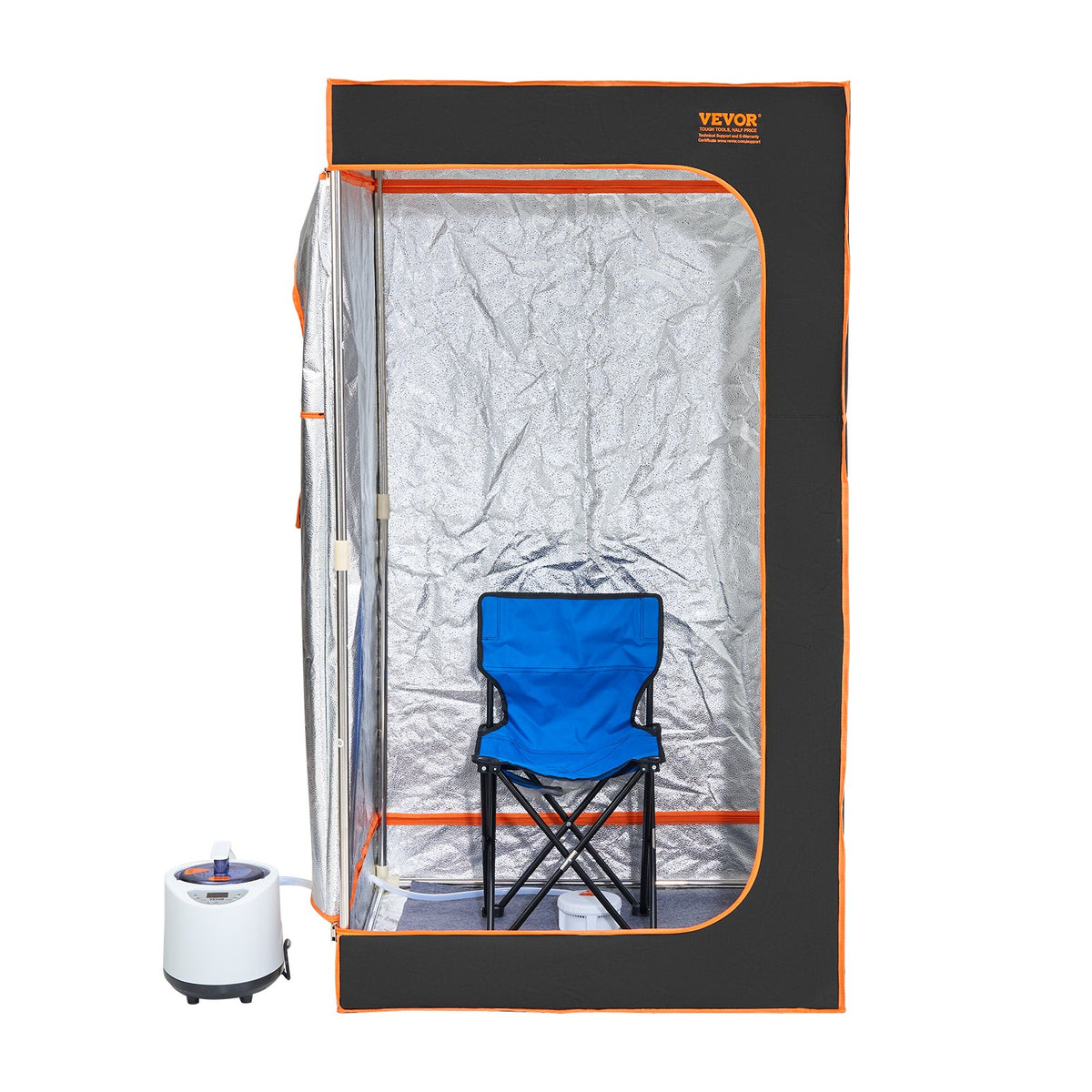 Full-Size Steam Sauna Tent | 1000W with Chair & Blanket | 880x880x1600mm Personal Spa
