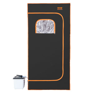 Portable Steam Sauna Tent | Full Size 2000W Personal Spa with Chair & Blanket | 880x880x1780mm